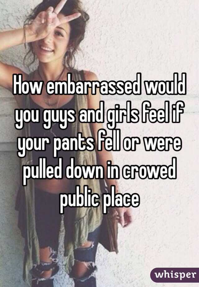 Girls Pants Down In Public